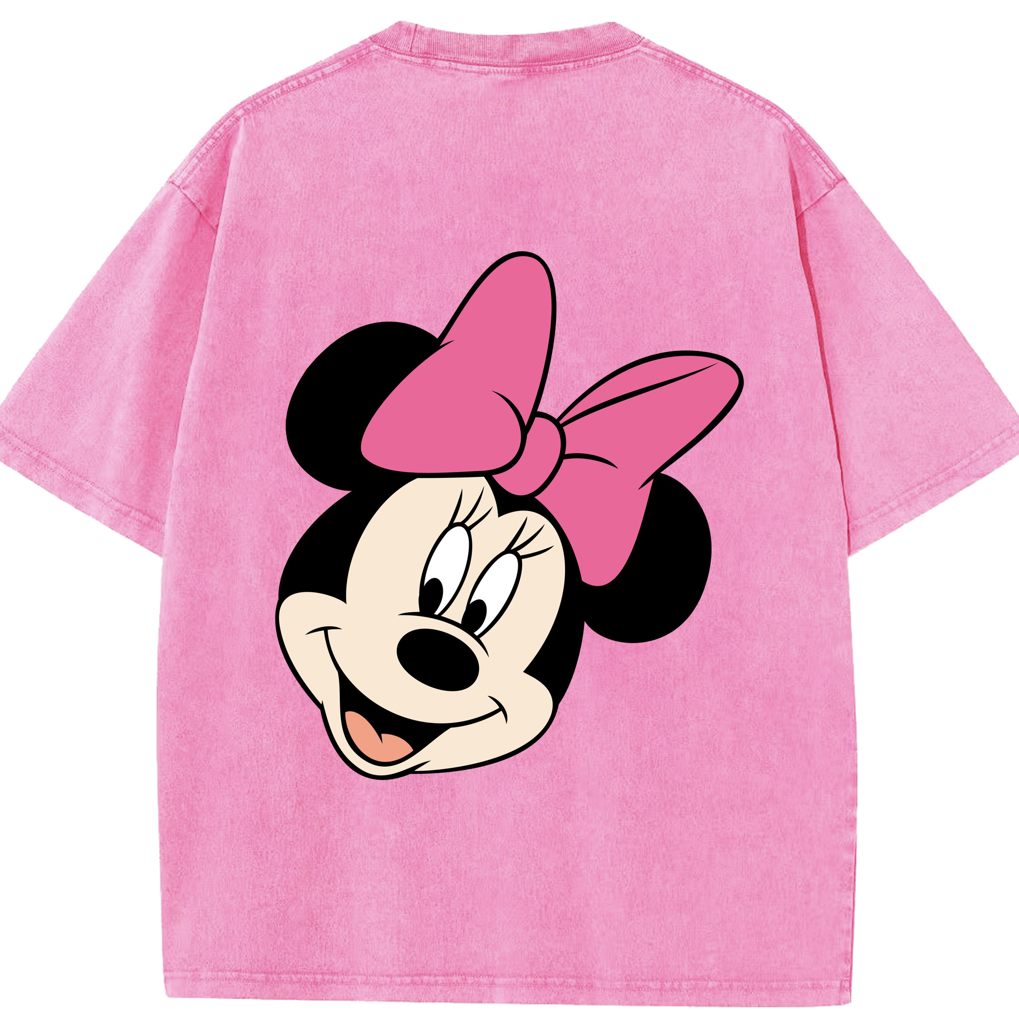 （画像用） ミッキーマウス Mickey Mouse 綿100% ヴィンテージ風 半袖Tシャツ（背面プリント）